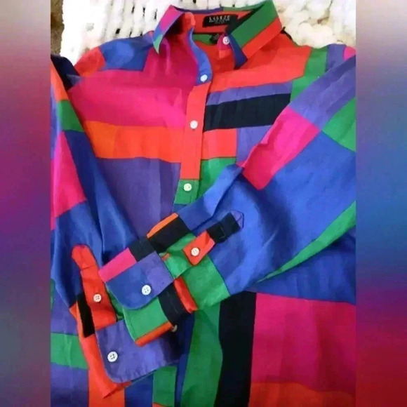 Vtg Ralph Lauren Old Money Cotton shirt - Picture 4 of 8